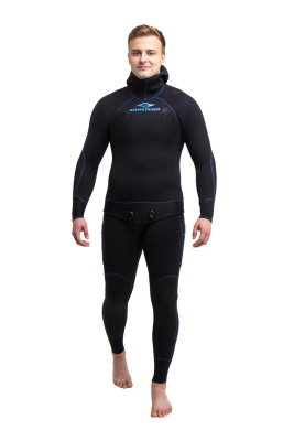 Гидрокостюм Hunter Pro 5мм нейлон/открытая пора черный
